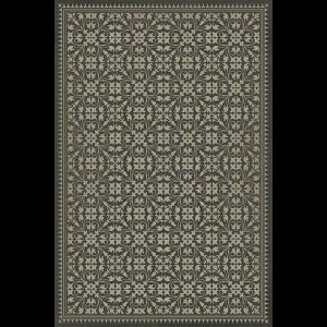 Vintage Vinyl Black 20x30 Rug