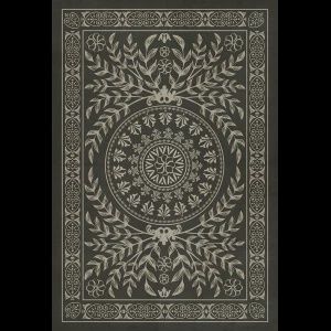 Vintage Vinyl Villa Lane Black 52x76 Rug