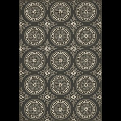 Vintage Vinyl Karma Black 70x102 Rug