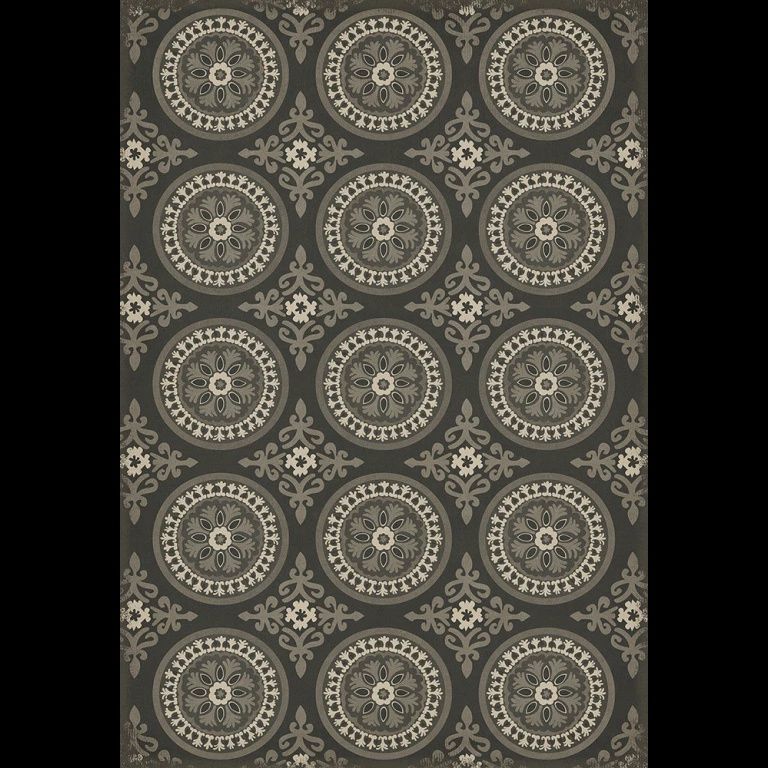 Vintage Vinyl Karma Black 70x102 Rug