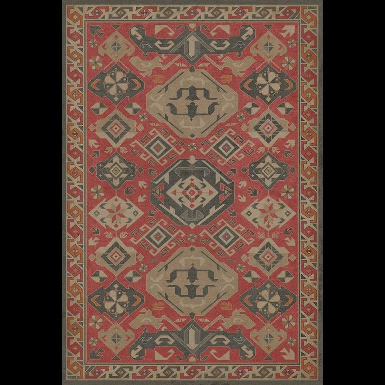 Traditional All Spice Vintage Vinyl Williamsburg 38x56 Rug