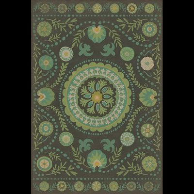 Vintage Vinyl Green A Hedge Between Keeps 38x56 Rug