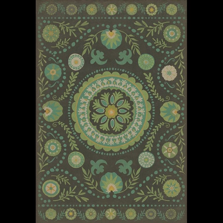 Vintage Vinyl Green A Hedge Between Keeps 38x56 Rug