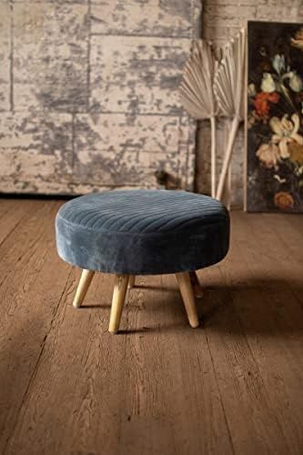 Velvet Ottoman