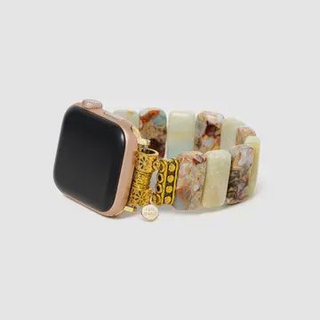 Earth Amazonite Stretch Apple Watch Strap