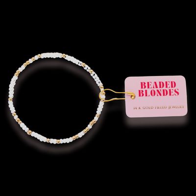 White Sprinkle Kids Bracelet