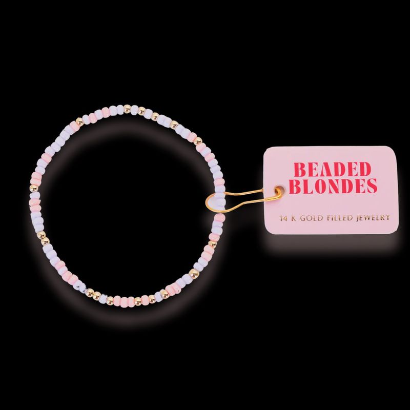 Light Pink and Lilac Kids Sprinkle Bracelet