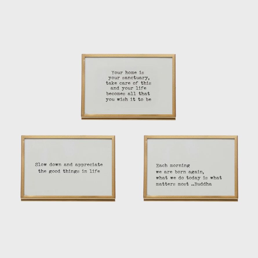 Saying Frame w. Easel