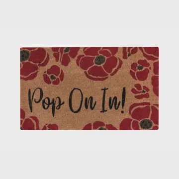 Pop On In Poppy Doormat