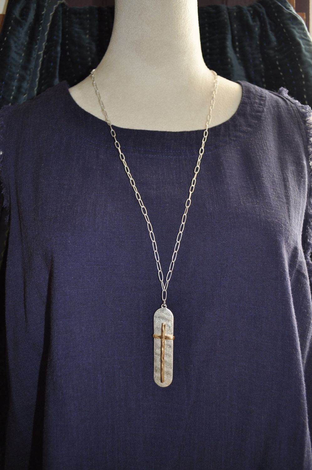 Bravo Silver Cross Necklace MB