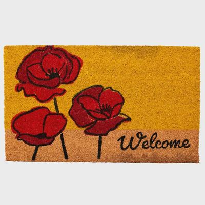 Poppy Welcome Doormat- 18 x 30