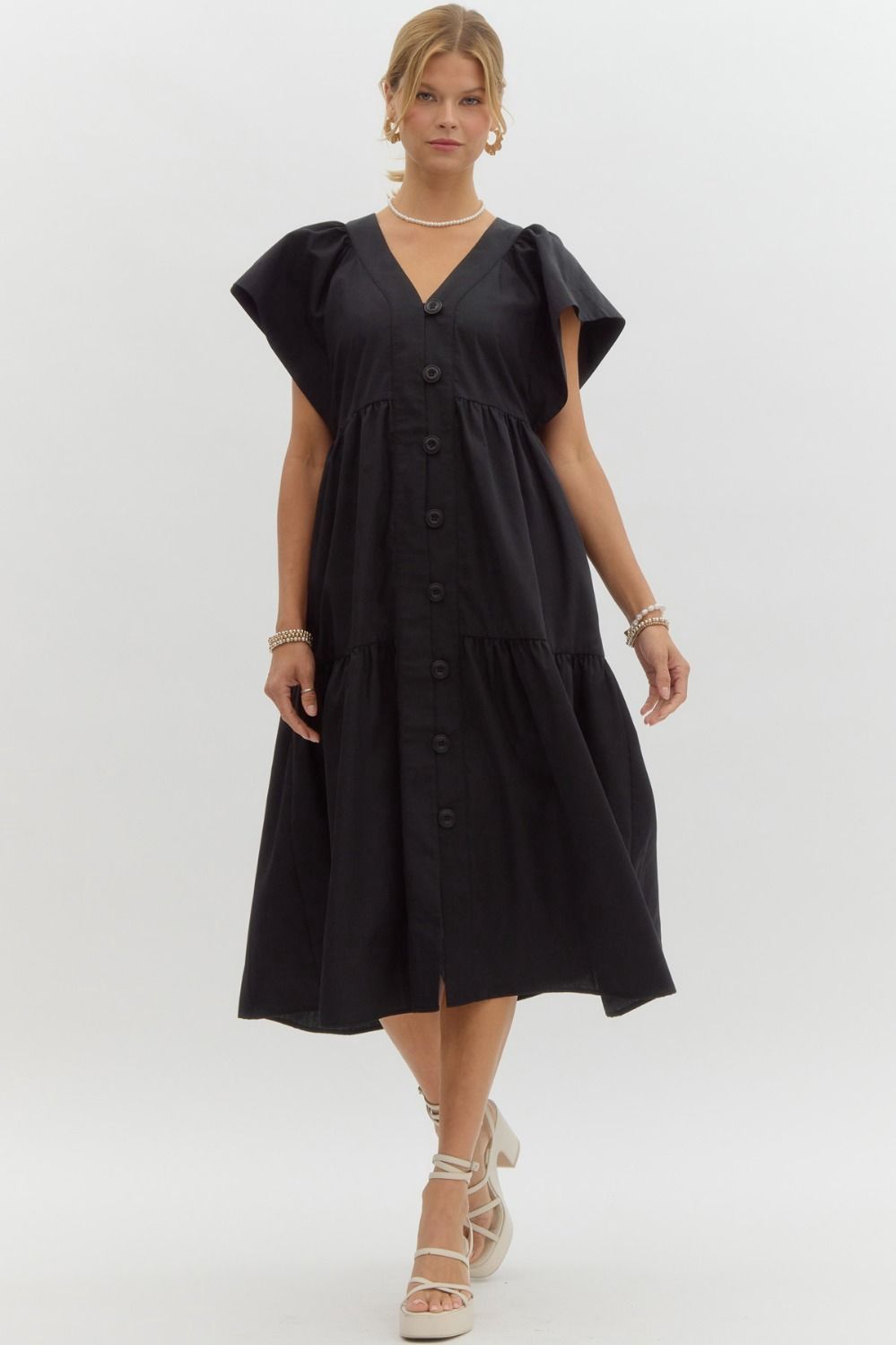 Vanna Dress, Colour: Black, Size: Small