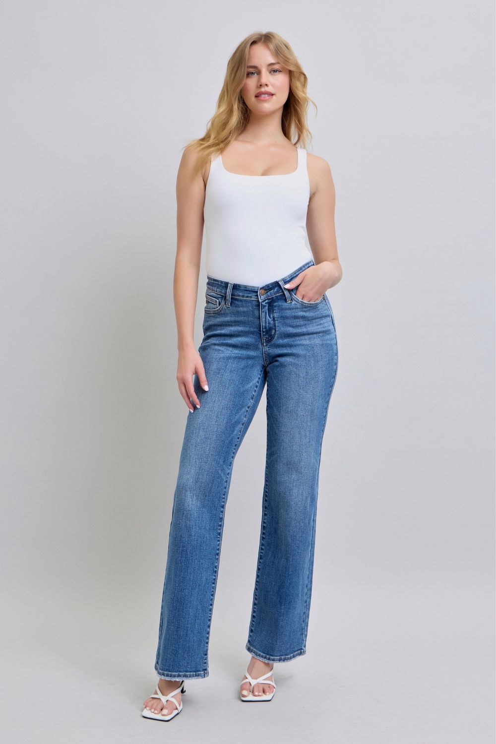 VFront Vintage Wash Strait Fit Jeans