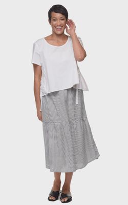 Sheldon Ticking Stripe Tulip Skirt
