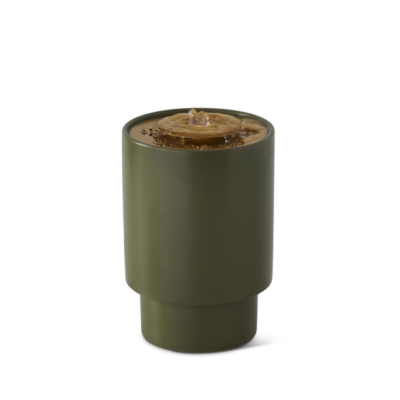 10.75 Inch Indoor Ceramic LED Water Fountain