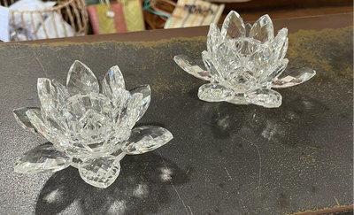 Crystal candle holder