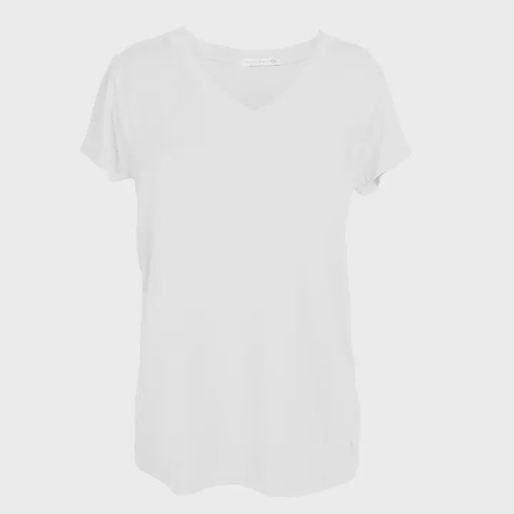 Buttery Soft White V-Neck Top