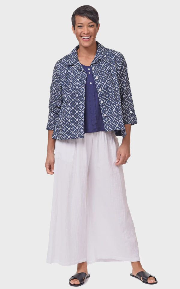 White Palazzo Pant