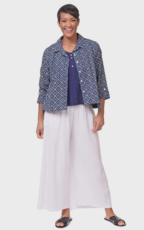 White Palazzo Pant