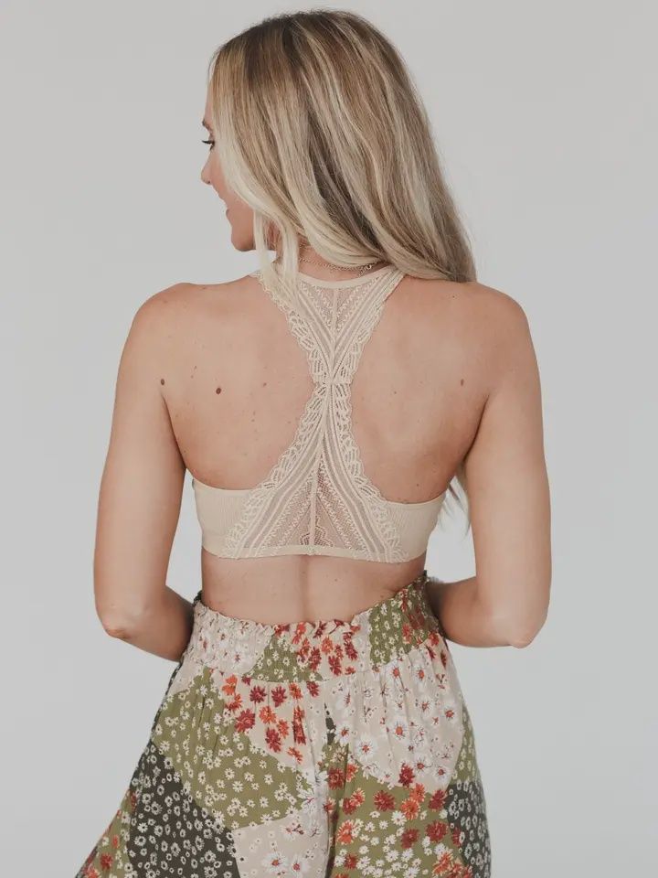 Evermore Seamless Lace Razorback Bralette