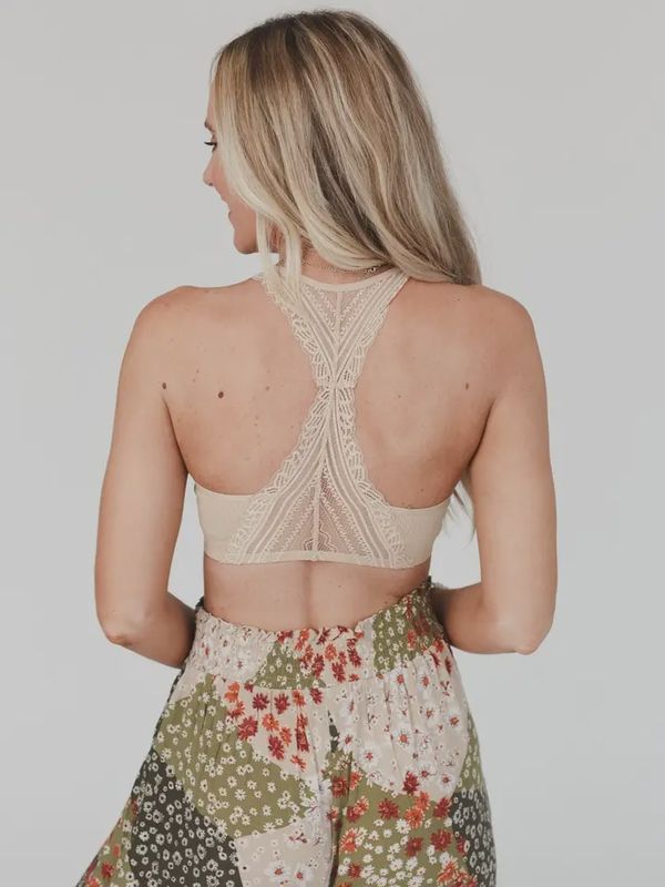 Evermore Seamless Lace Razorback Bralette