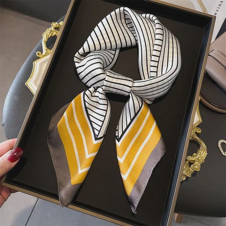 Simple &amp; Printed Square Scarf