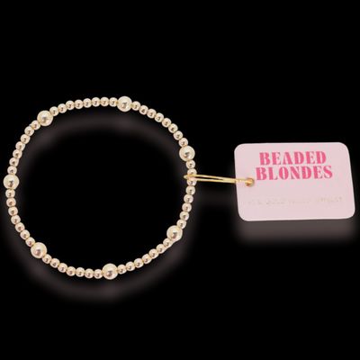 Beaded Blondes Olive in Gold Standard 6.75&quot;