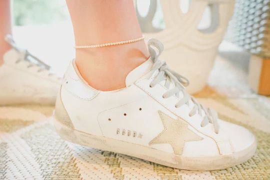 Beaded Blondes 3MM Gold Beaded Anklet