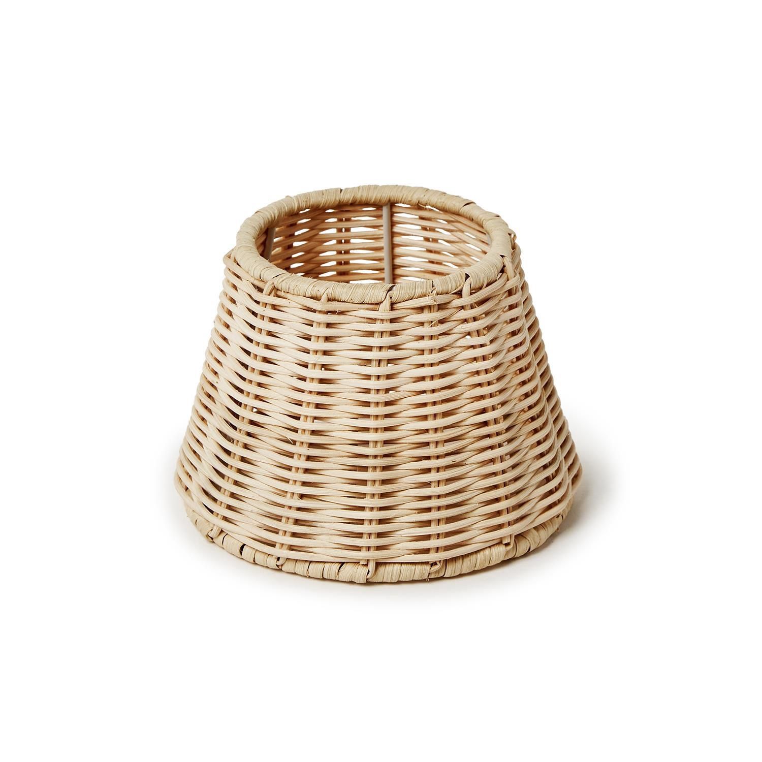 Rattan Lamp Shade with Straight Edges