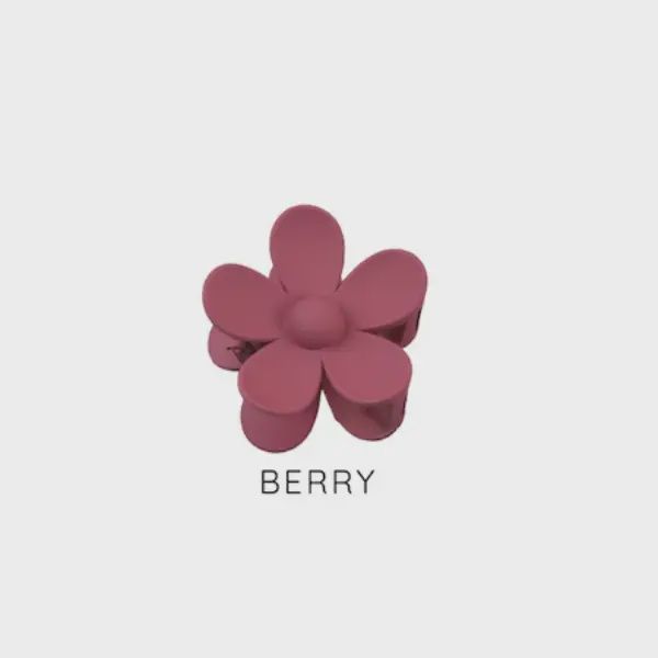 Berry Flower Hair Clip