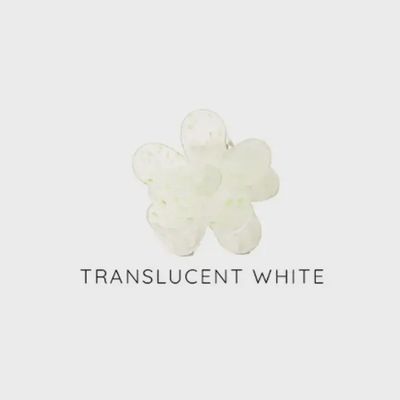 Translucent Flower Hair Clip