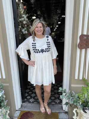 Athena Embroidered Dress