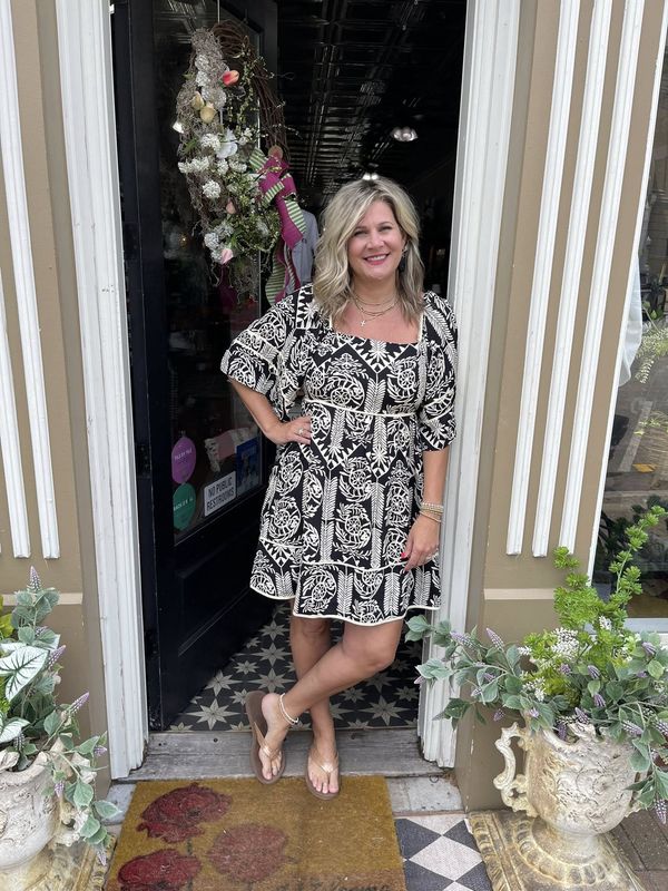 Aztec Print Dress