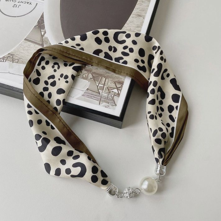 Silk Scarf Magnetic Necklace