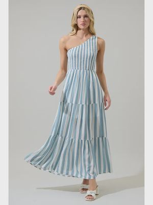 Emerly Striped Lys Maxi Dress
