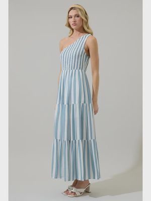 Emerly Striped Lys Maxi Dress