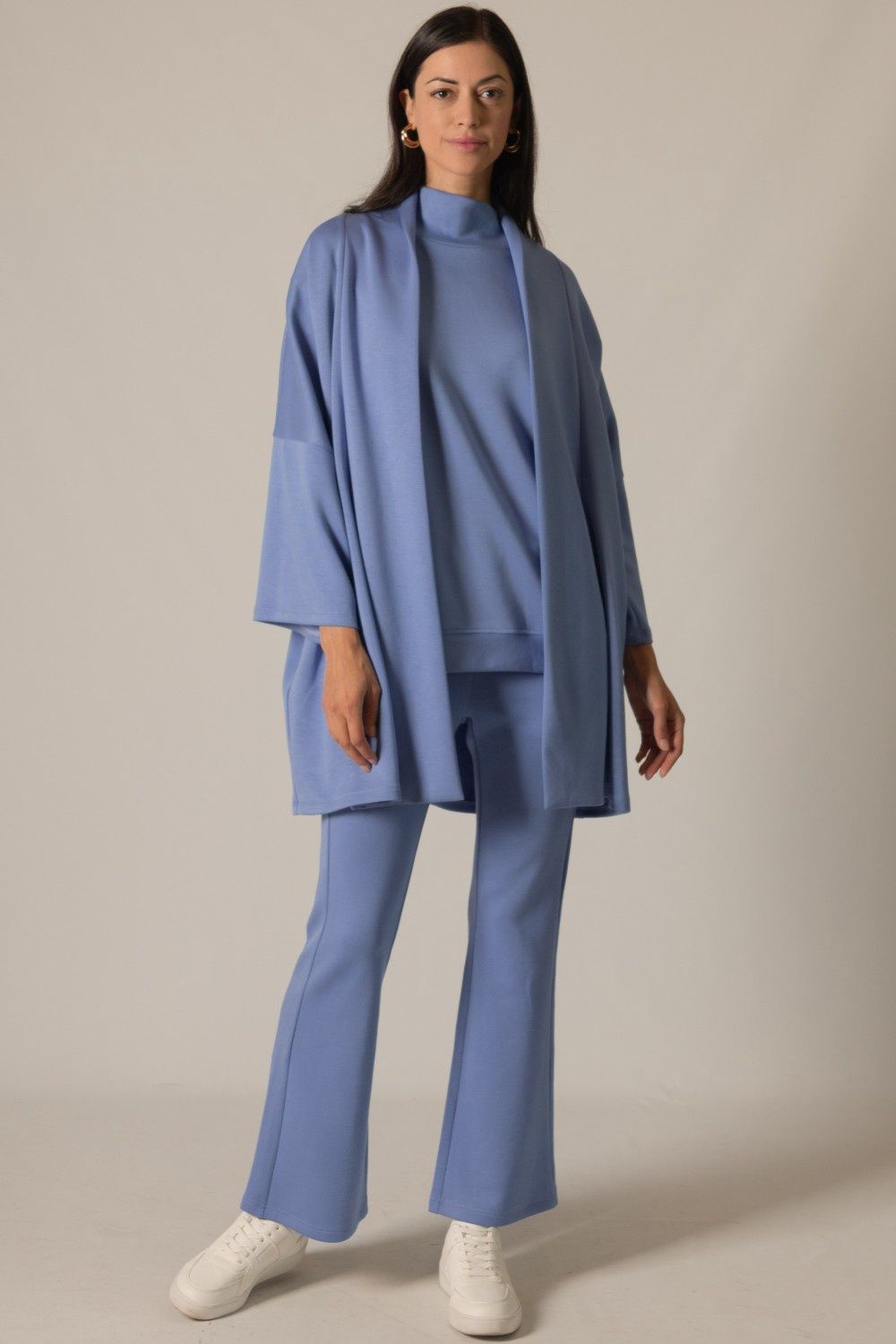 Cornflower Blue Butter Modal Kimono Cardigan