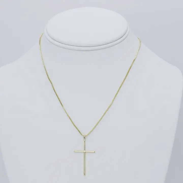 Serena Cross Necklace, Colour: Gold