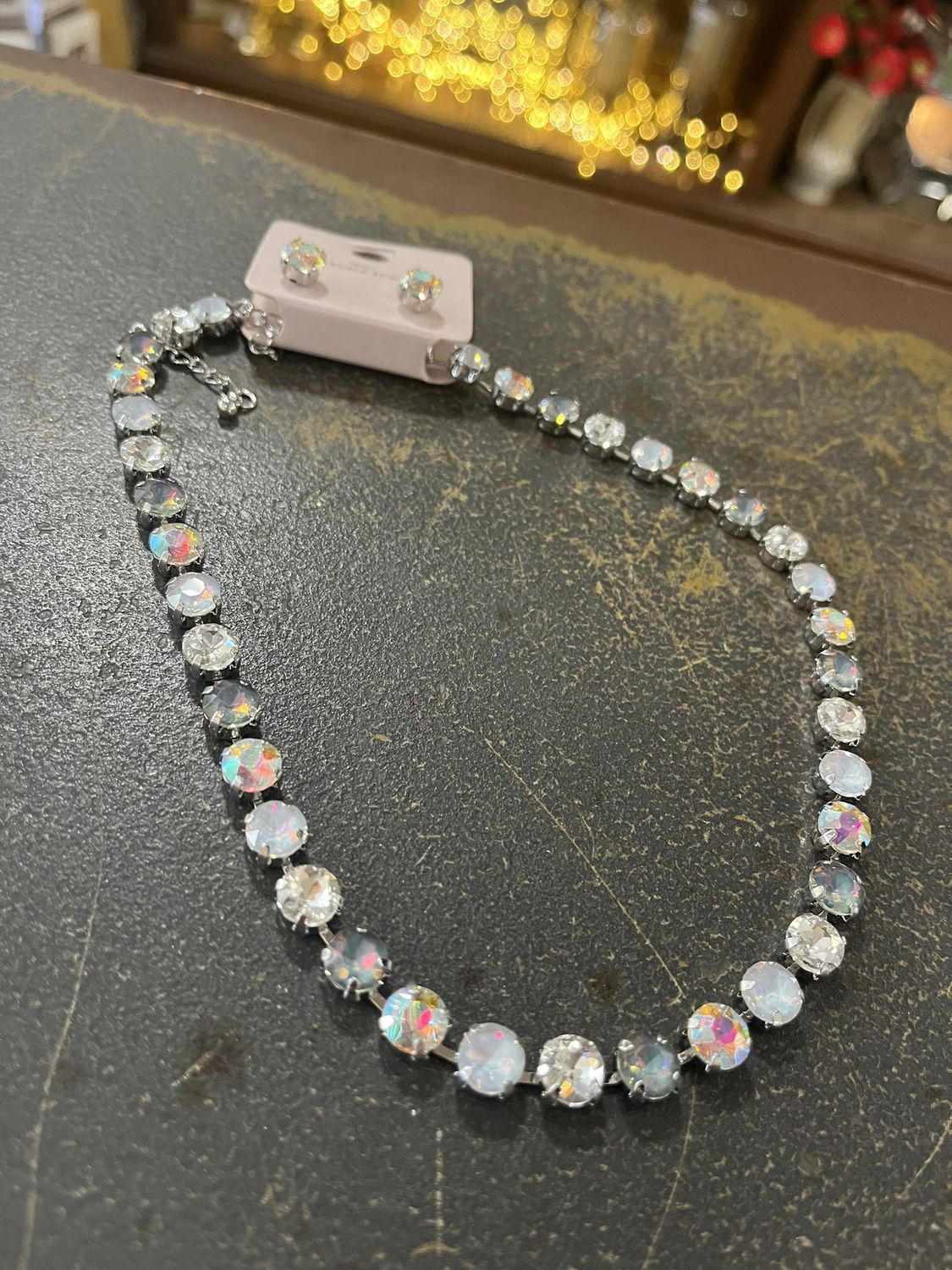 Moonlight Mirage Necklace w. earrings
