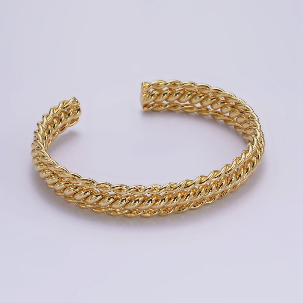 Gold Twisted Rope Bracelet