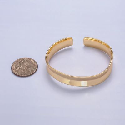 Gold Chunky Minimalist Cuff Bracelet