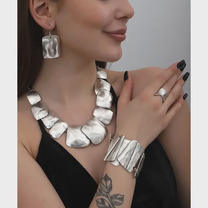 Silver Multi Plated Necklace