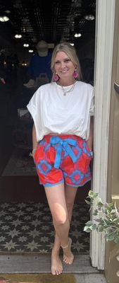 Devany Mix Media Melia High Waisted Shorts