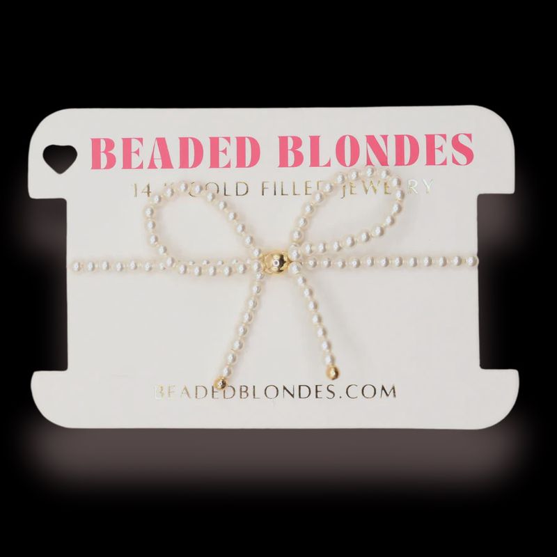 Pearl Bow Bracelet