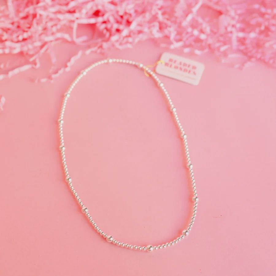 Silver Olive Necklace 18"