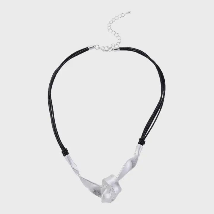 Twisted Silver Necklace