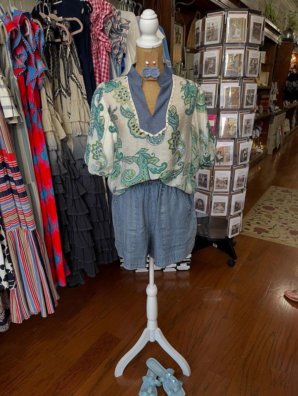 Puff Paisley Blouse