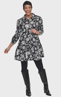 Black Harvest Floral Arbor Dress