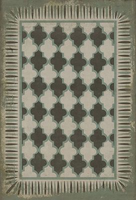Teal Vintage Pattern 10 Taj Mahal 38x56