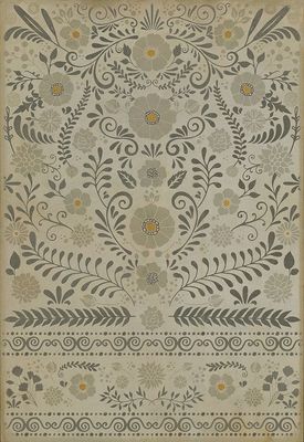 Yellow White Vintage Pattern 36 Common Sense 52x76